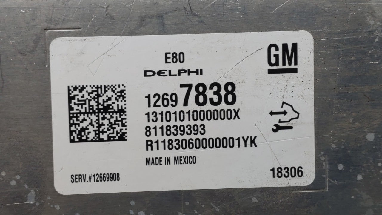 2018-2019 Chevrolet Equinox PCM Engine Control Computer ECU ECM PCU OEM P/N:12676683 12697837, 12700116 Fits Fits 2017 2018 