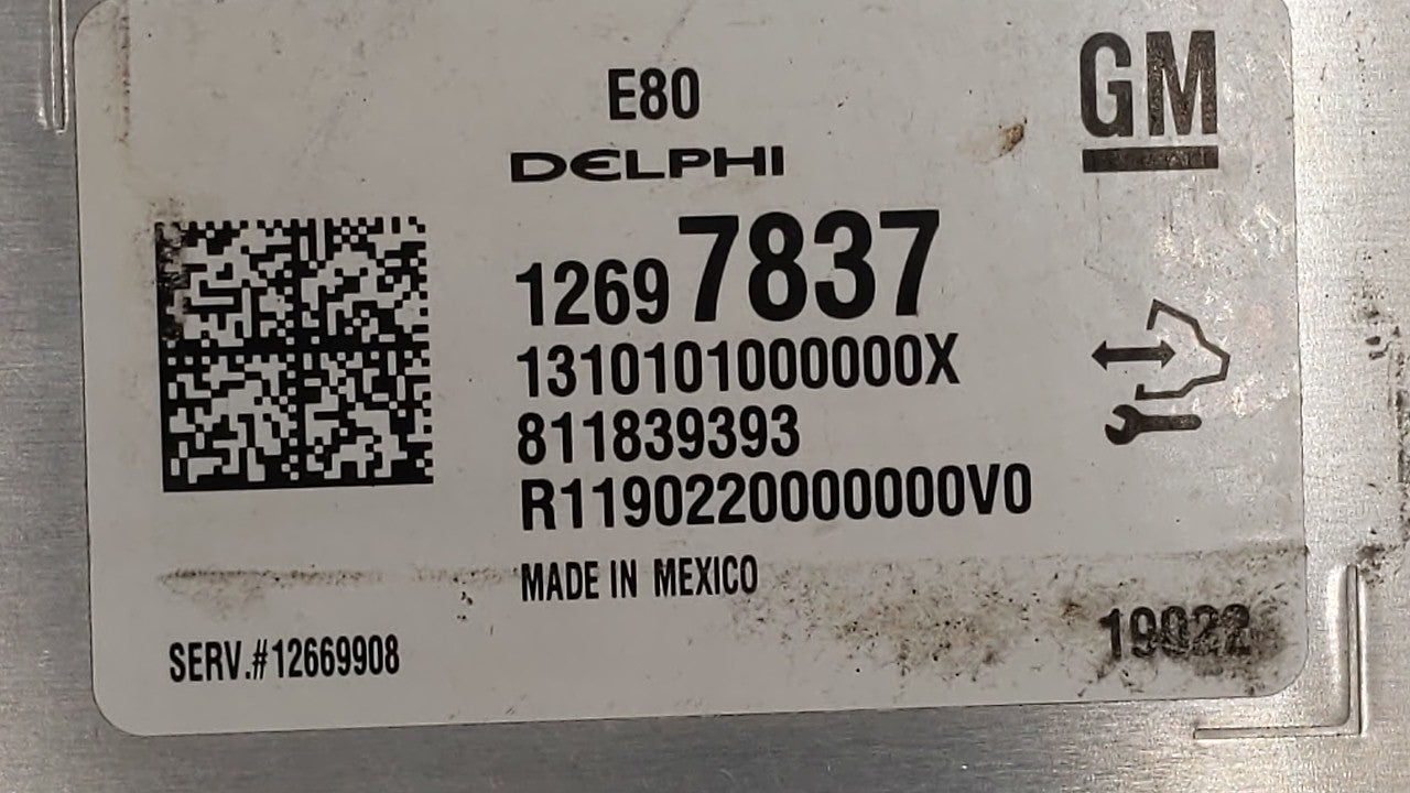 2018-2019 Chevrolet Equinox PCM Engine Control Computer ECU ECM PCU OEM P/N:12676683 12697837, 12700116 Fits Fits 2017 2018 