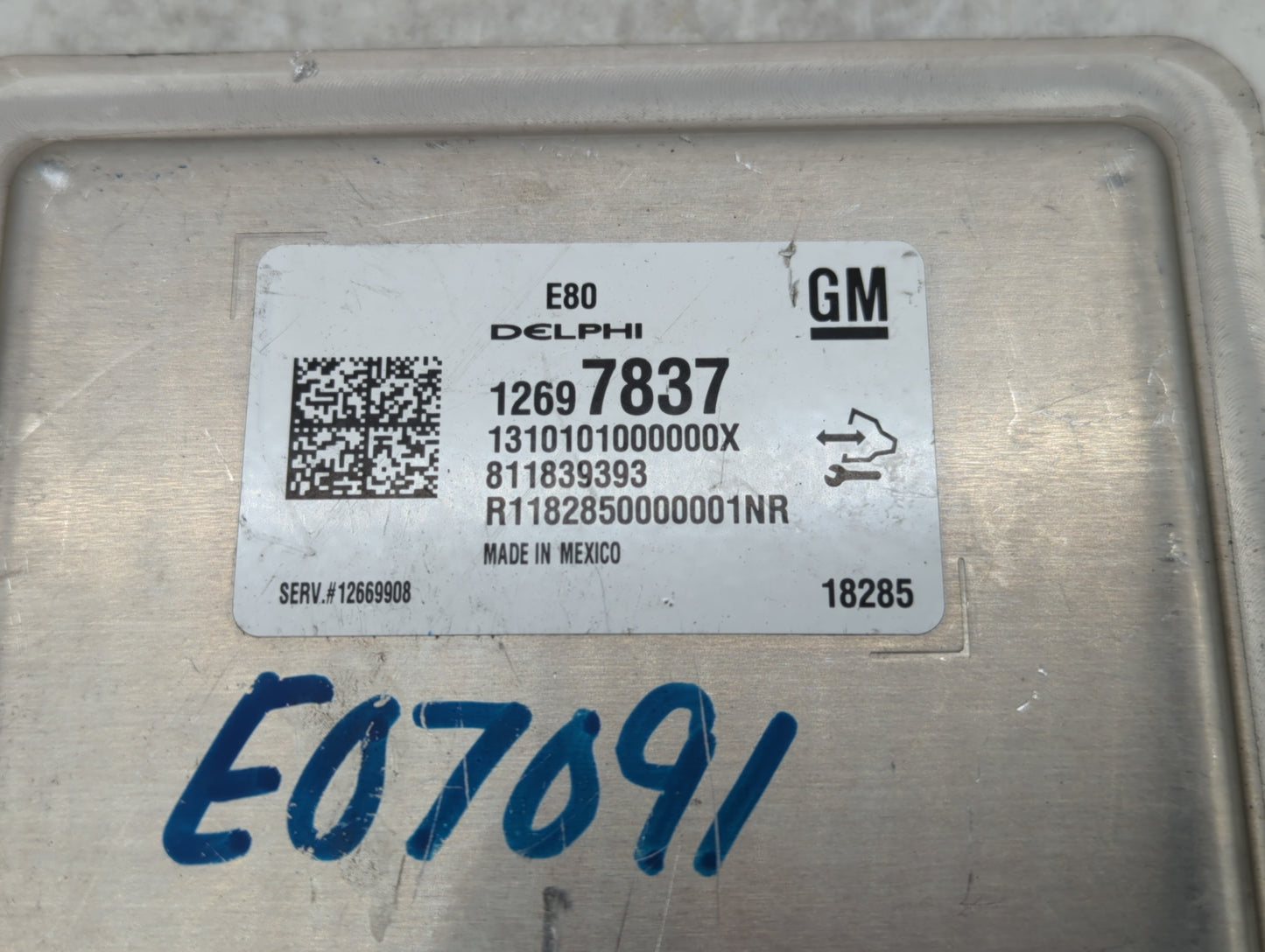 2018-2019 Chevrolet Equinox PCM Engine Control Computer ECU ECM PCU OEM P/N:12697837 12687328, 12696201 Fits Fits 2017 2018 