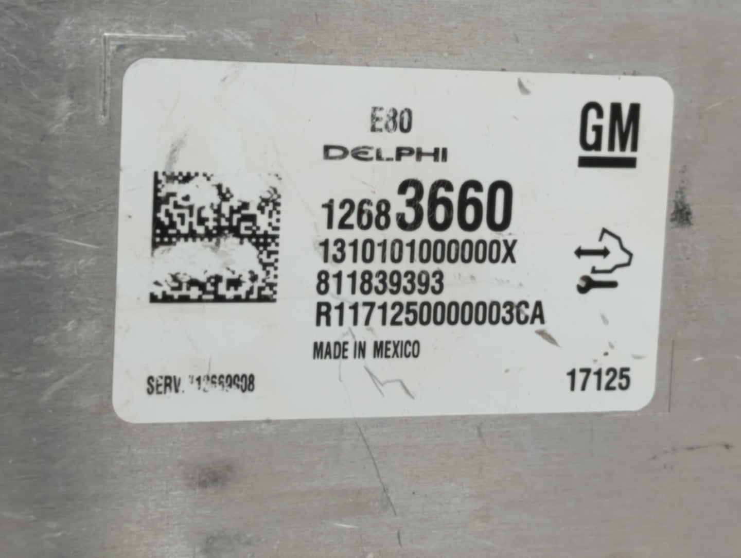 2018-2019 Chevrolet Equinox PCM Engine Control Computer ECU ECM PCU OEM P/N:12697837 12687328, 12696201 Fits Fits 2017 2018 