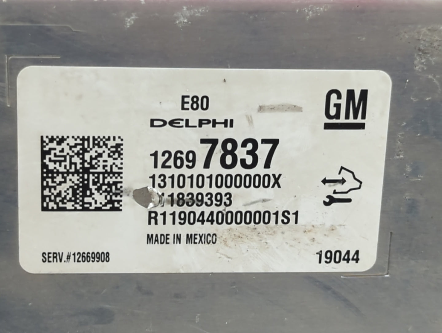 2018-2019 Chevrolet Equinox PCM Engine Control Computer ECU ECM PCU OEM P/N:12677677 12686384, 12669908 Fits Fits 2017 2018 