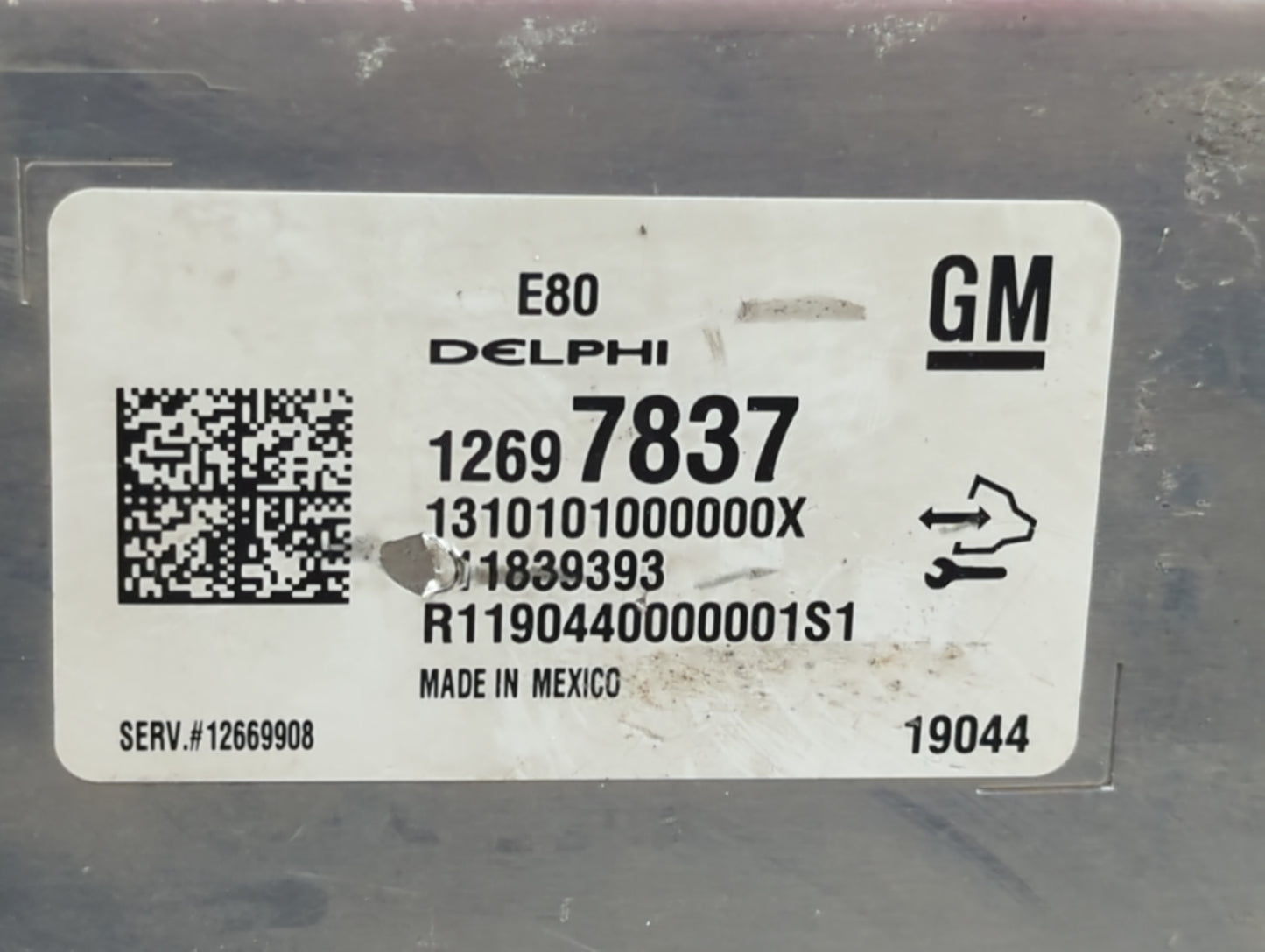 2018-2019 Chevrolet Equinox PCM Engine Control Computer ECU ECM PCU OEM P/N:12677677 12686384, 12669908 Fits Fits 2017 2018 