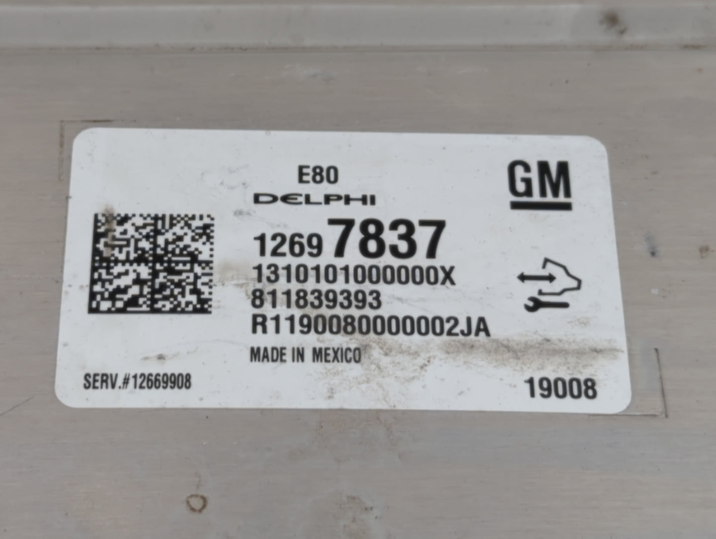 2018-2019 Chevrolet Equinox PCM Engine Control Computer ECU ECM PCU OEM P/N:12692038 12700116, 12669908 Fits Fits 2017 2018 