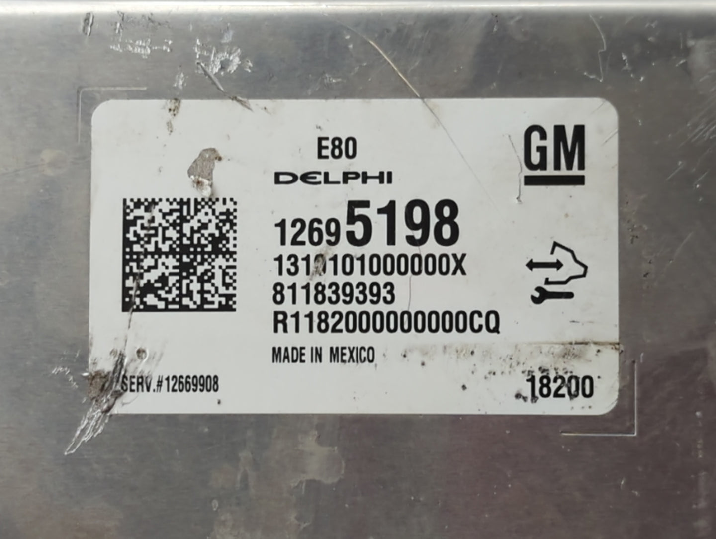 2018-2020 Chevrolet Equinox PCM Engine Control Computer ECU ECM PCU OEM P/N:12695198 12669908 Fits OEM Used Auto Parts - Oem