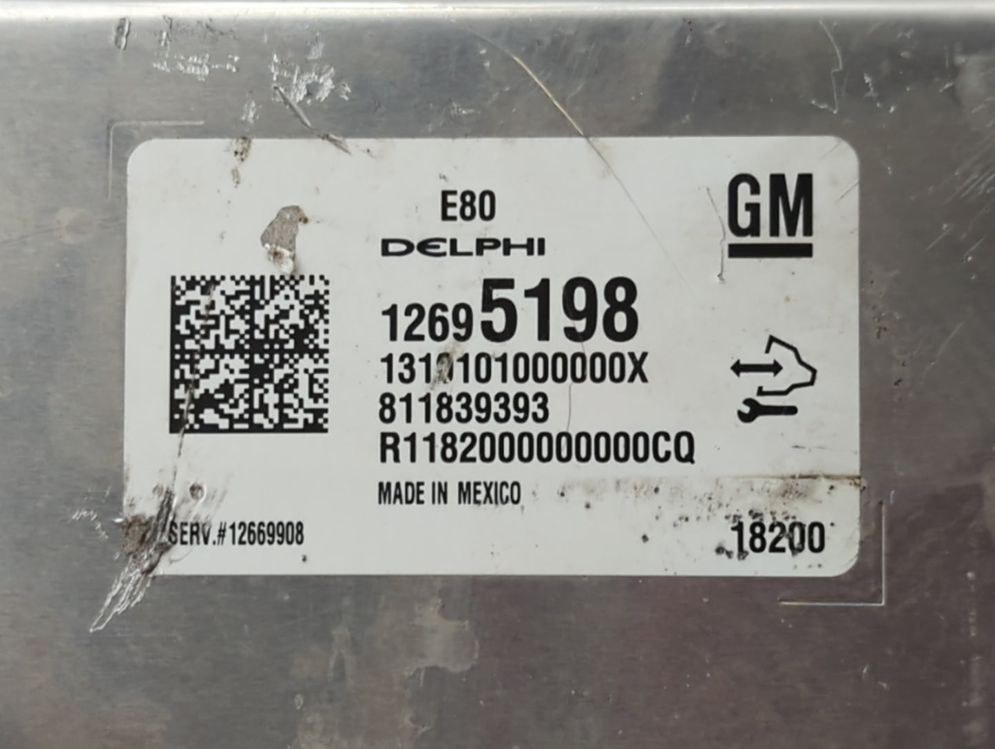 2018-2020 Chevrolet Equinox PCM Engine Control Computer ECU ECM PCU OEM P/N:12695198 12669908 Fits OEM Used Auto Parts - Oem