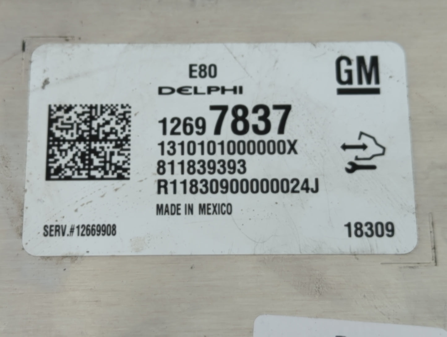 2018-2020 Chevrolet Equinox PCM Engine Control Computer ECU ECM PCU OEM P/N:12697837 Fits Fits 2017 2018 2019 2020 2021 2022