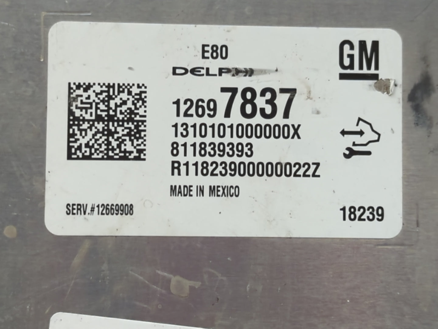 2018-2020 Chevrolet Equinox PCM Engine Control Computer ECU ECM PCU OEM P/N:12697837 811839393 Fits OEM Used Auto Parts - Oe