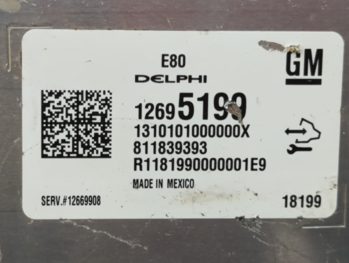 2018-2020 Chevrolet Equinox PCM Engine Control Computer ECU ECM PCU OEM P/N:12695190 Fits Fits 2017 2018 2019 2020 2021 2022