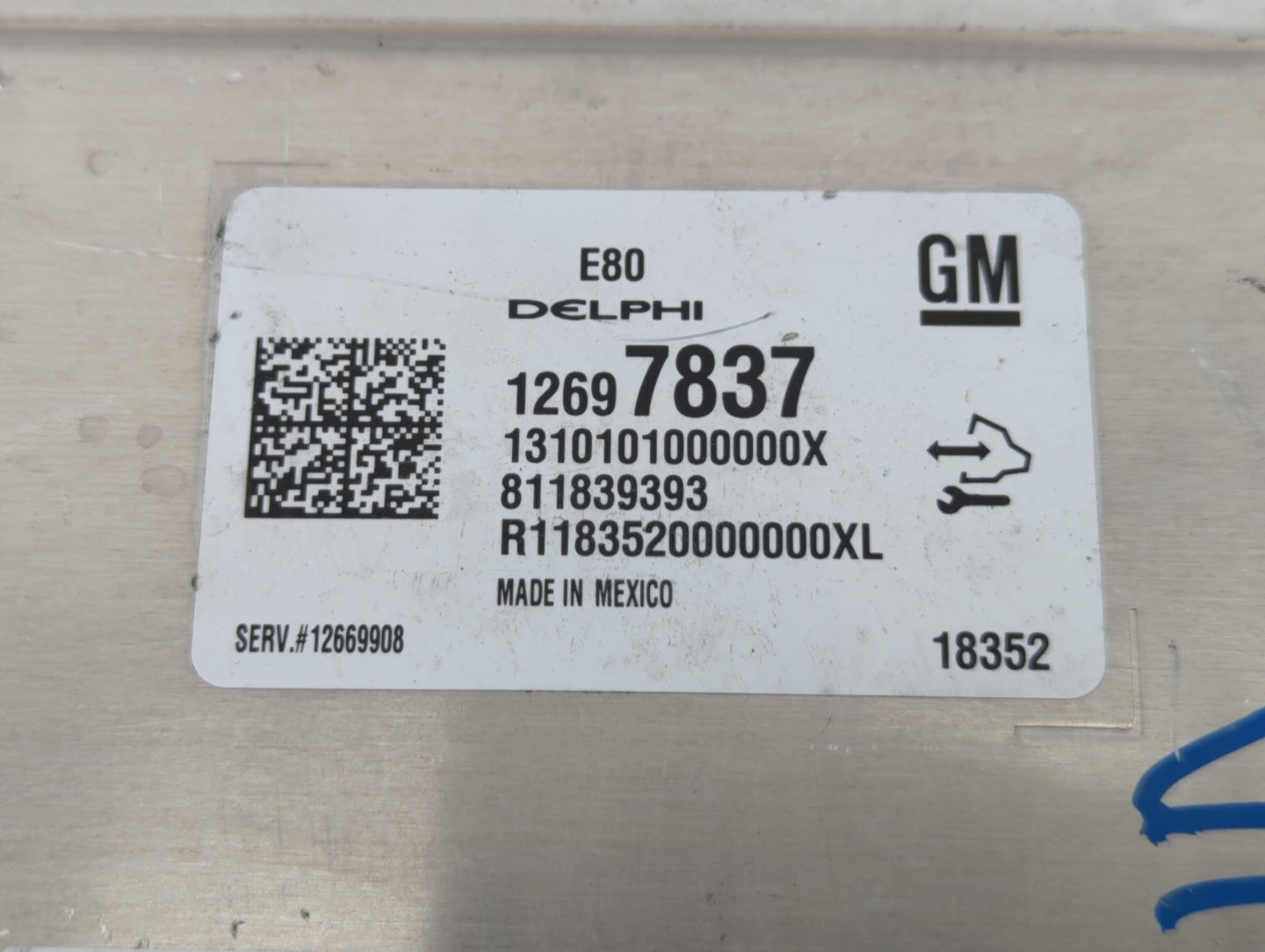 2018-2020 Chevrolet Equinox PCM Engine Control Computer ECU ECM PCU OEM P/N:12697837 Fits Fits 2017 2018 2019 2020 2021 2022