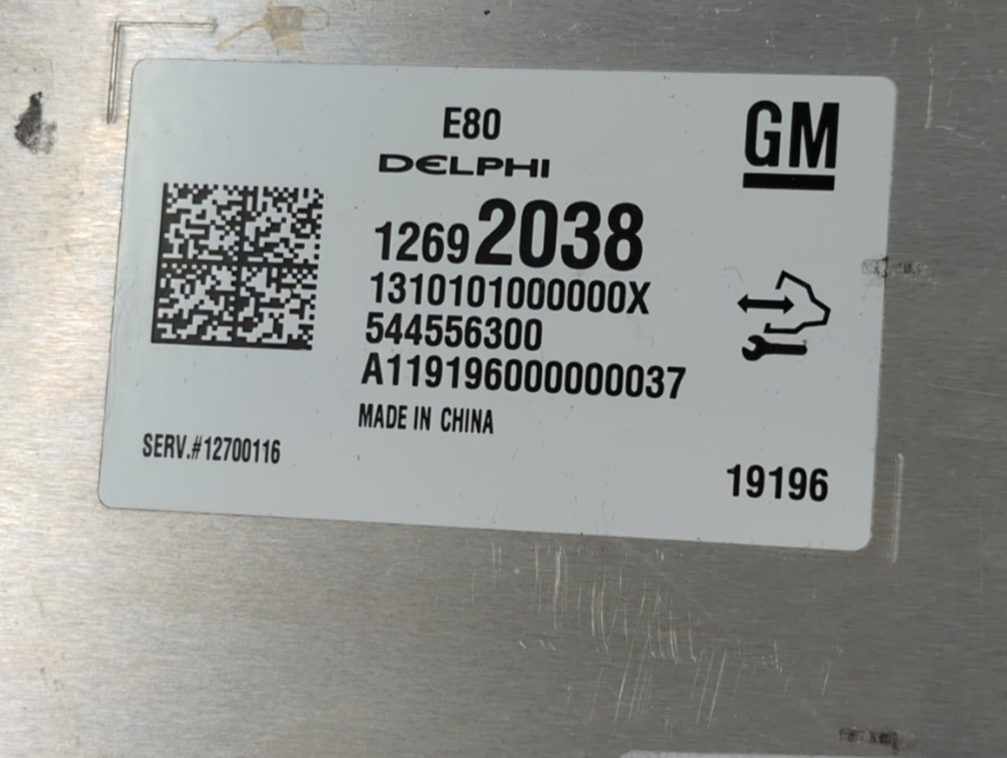 2019 Chevrolet Equinox PCM Engine Control Computer ECU ECM PCU OEM P/N:12692038 12697837, 12696201 Fits OEM Used Auto Parts 
