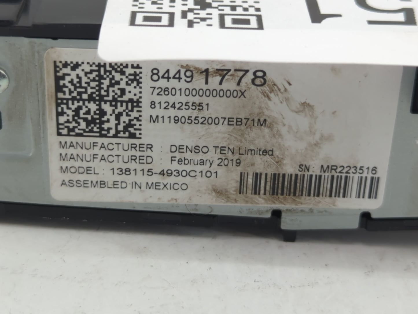 2019-2022 Chevrolet Equinox Radio AM FM Cd Player Receiver Replacement P/N:84491778 Fits Fits 2018 2019 2020 2021 2022 OEM U