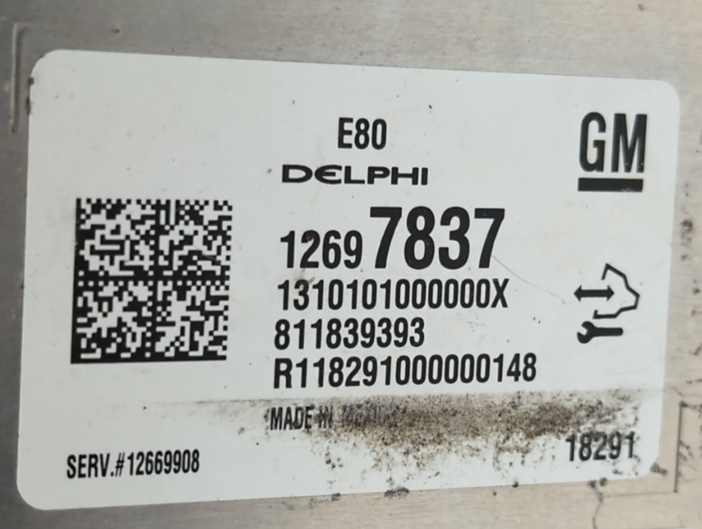 2018-2020 Chevrolet Equinox PCM Engine Control Computer ECU ECM PCU OEM P/N:12697837 Fits Fits 2017 2018 2019 2020 2021 2022