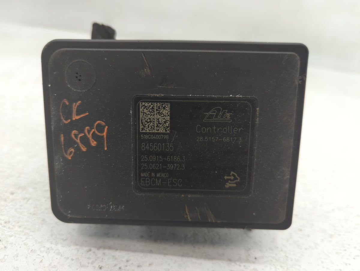 2018-2019 Chevrolet Equinox Anti-Lock Brake ABS Pump Module Actuator OEM P/N:84560131 Fits Fits 2018 2019 2020 2021 OEM Used