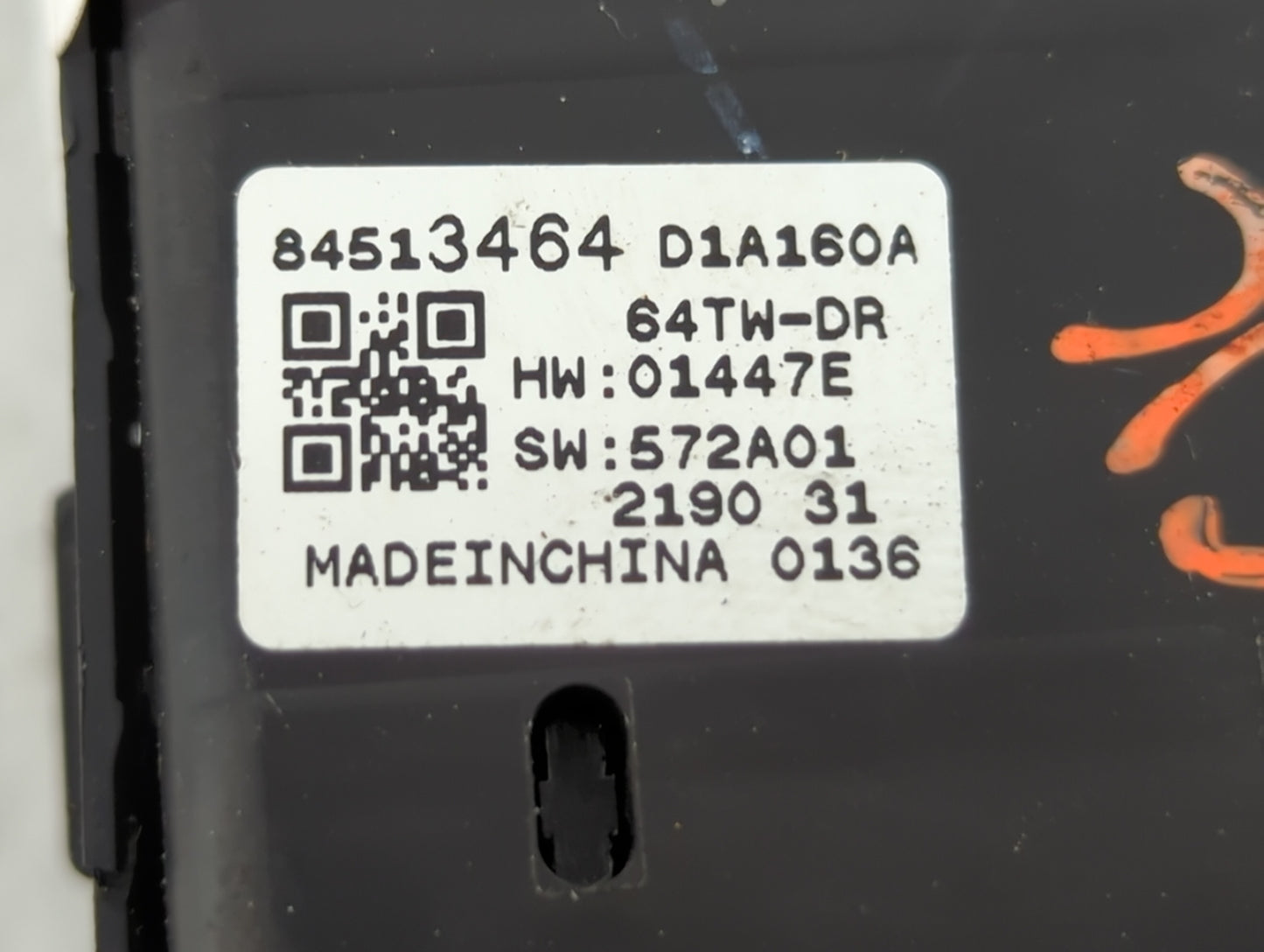 2018-2022 Chevrolet Equinox Master Power Window Switch Replacement Driver Side Left P/N:84513464 Fits OEM Used Auto Parts - 