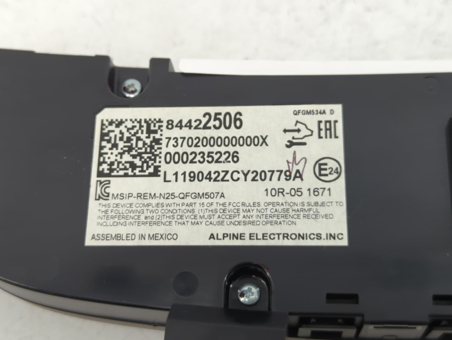 2019-2021 Chevrolet Equinox Climate Control Module Temperature AC/Heater Replacement P/N:84422506 Fits Fits 2019 2020 2021 O