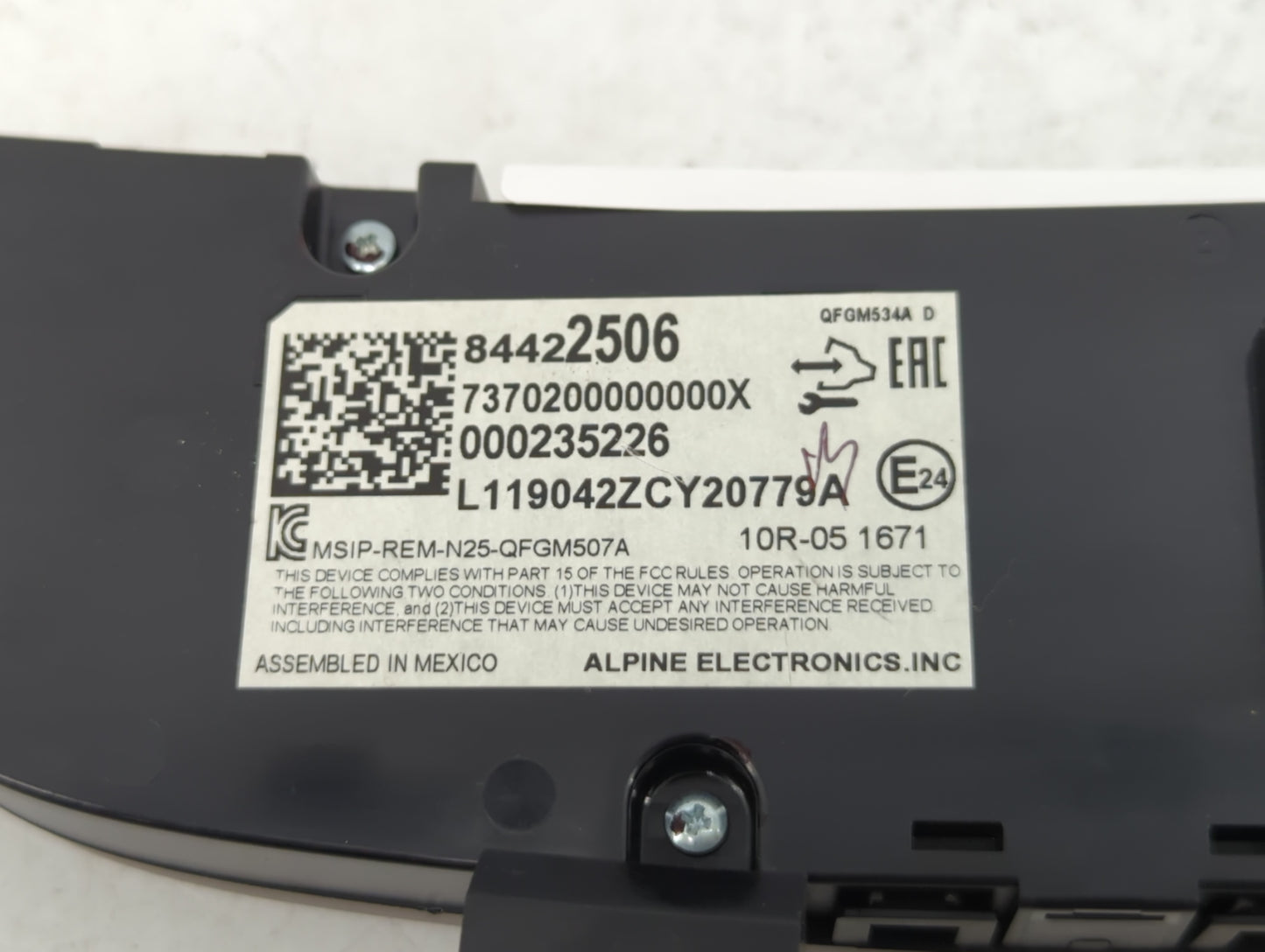 2019-2021 Chevrolet Equinox Climate Control Module Temperature AC/Heater Replacement P/N:84422506 Fits Fits 2019 2020 2021 O