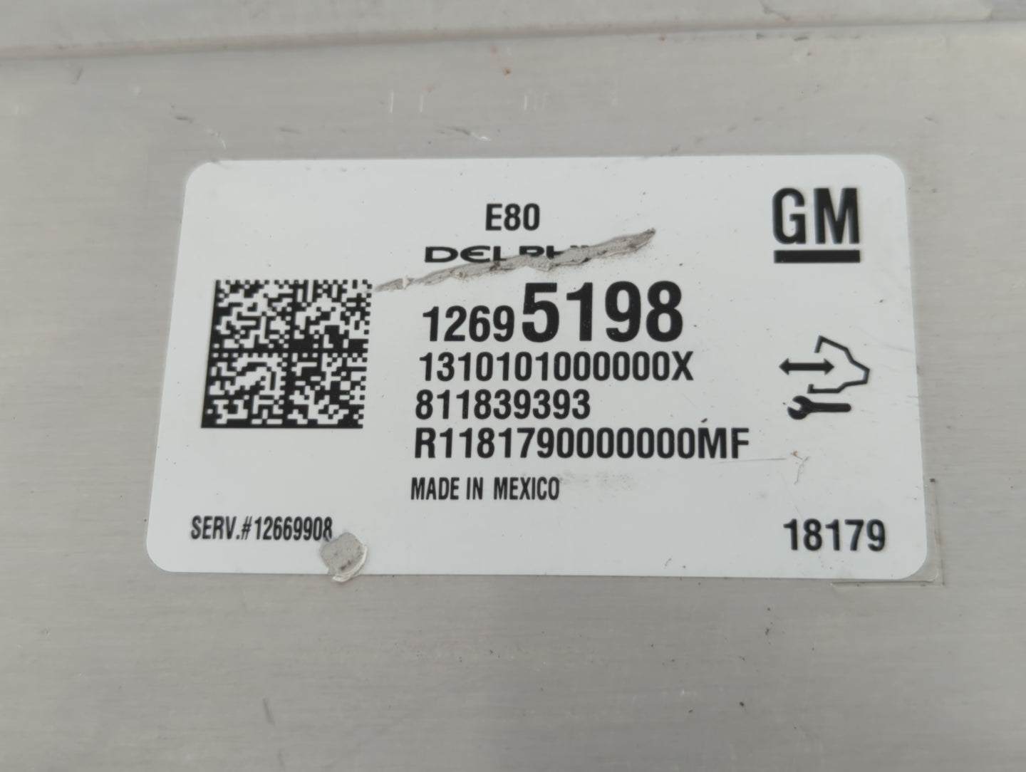 2018-2020 Chevrolet Equinox PCM Engine Control Computer ECU ECM PCU OEM P/N:12695198 Fits Fits 2017 2018 2019 2020 2021 2022