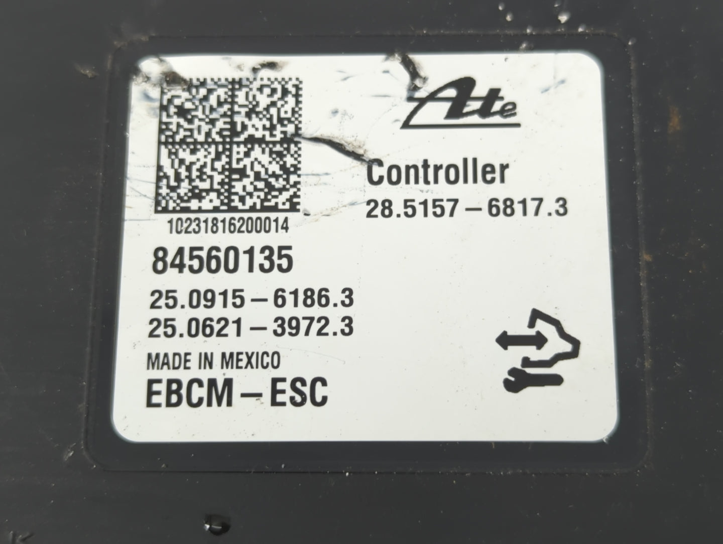 2018-2019 Chevrolet Equinox ABS Pump Control Module Replacement P/N:84560135 Fits Fits 2018 2019 2020 2021 OEM Used Auto Par