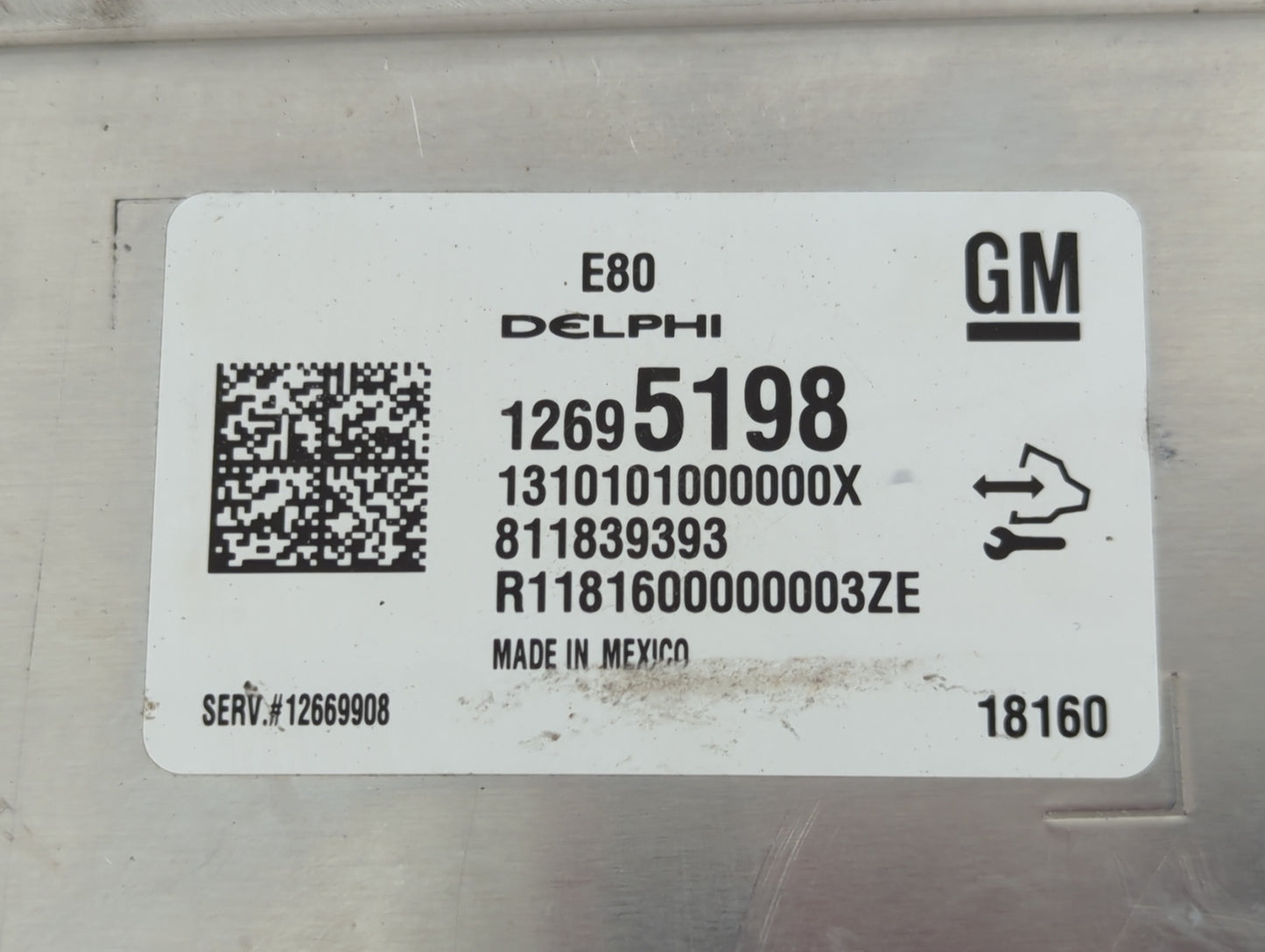 2018-2020 Chevrolet Equinox PCM Engine Control Computer ECU ECM PCU OEM P/N:12695198 Fits Fits 2017 2018 2019 2020 2021 2022