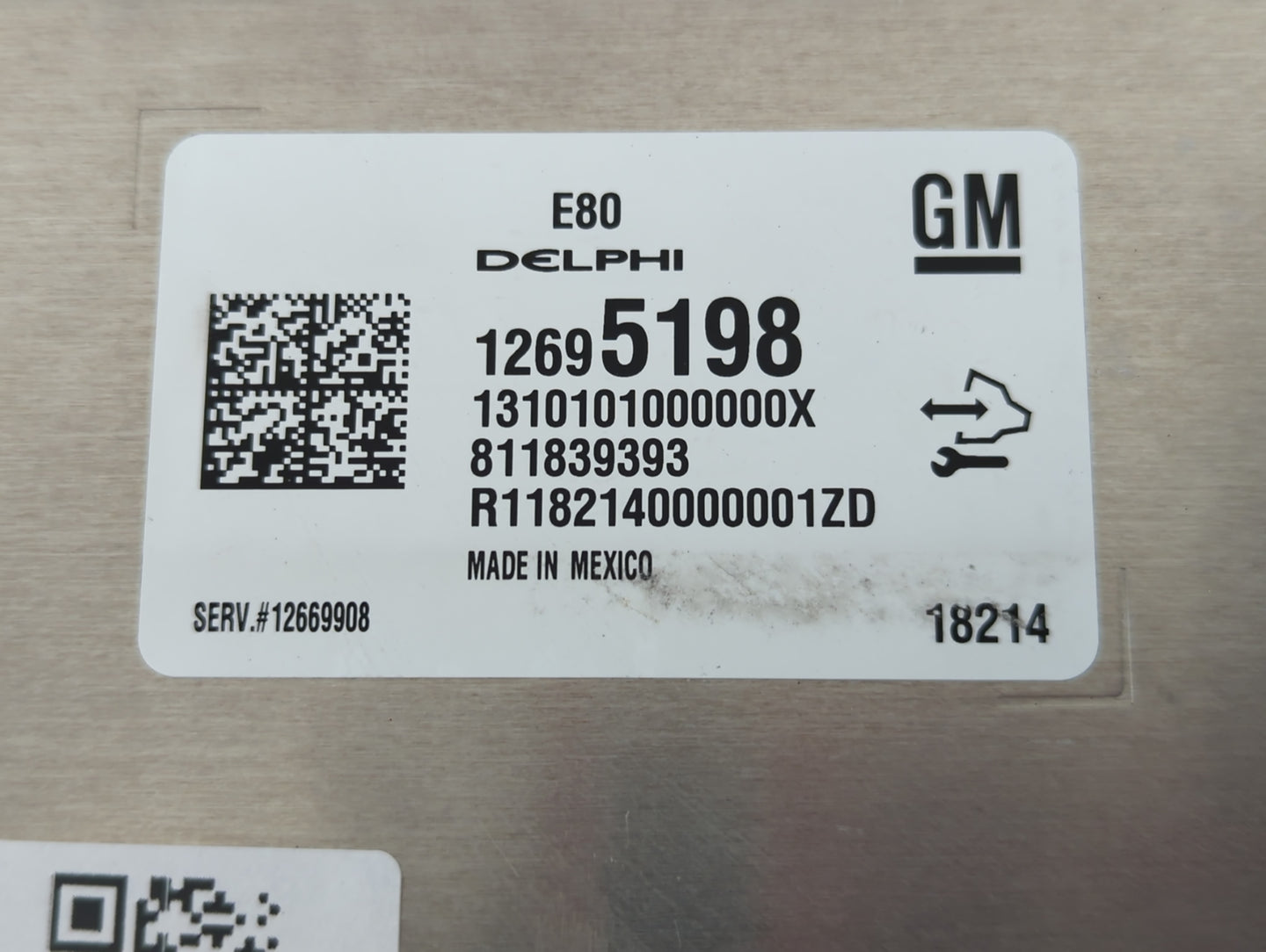 2018-2020 Chevrolet Equinox PCM Engine Control Computer ECU ECM PCU OEM P/N:12695198 Fits Fits 2017 2018 2019 2020 2021 2022