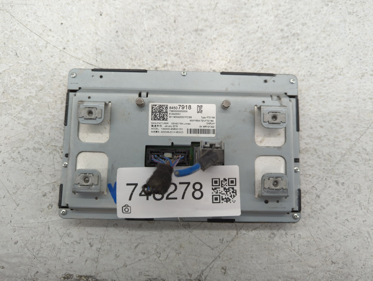 2019-2019 Chevrolet Equinox Information Radio Display Screen 748278 - Oemusedautoparts1.com