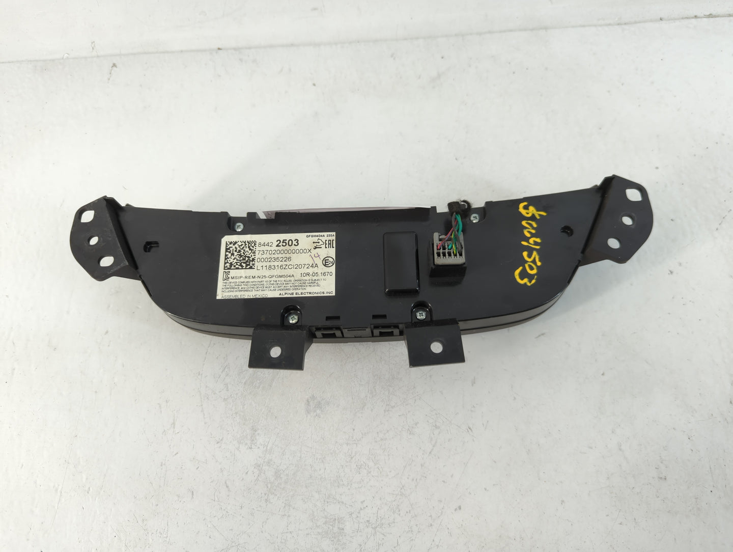 2019-2021 Chevrolet Equinox Climate Control Module Temperature AC/Heater Replacement P/N:84422503 Fits Fits 2019 2020 2021 O
