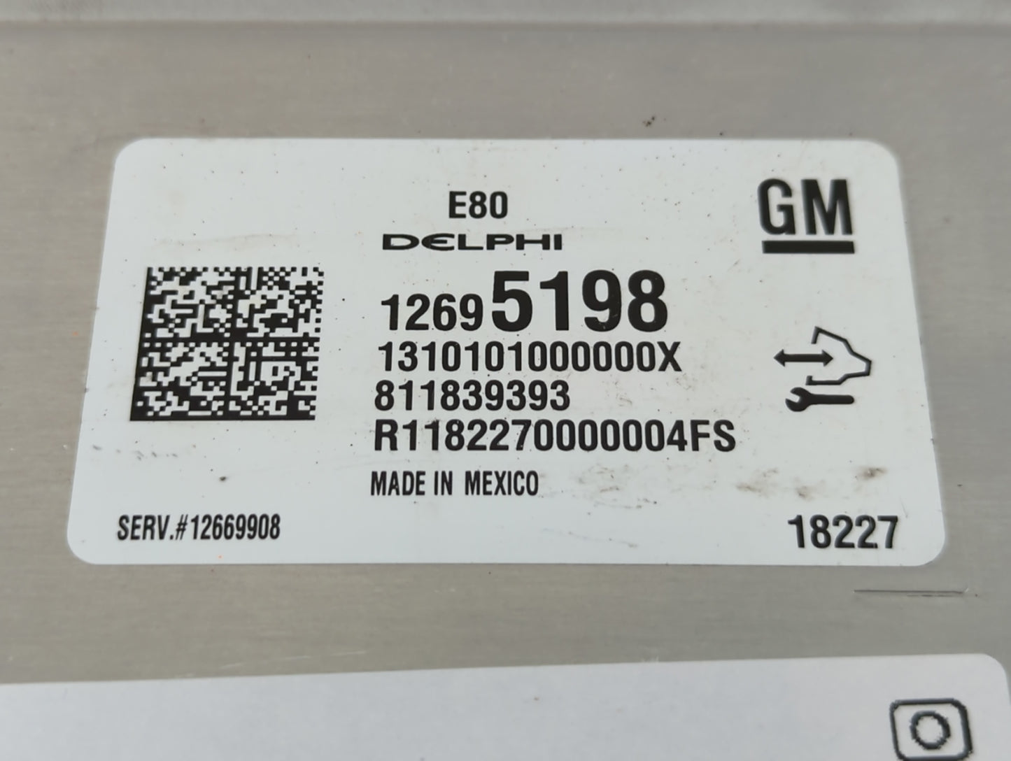 2018-2020 Chevrolet Equinox PCM Engine Control Computer ECU ECM PCU OEM P/N:12695198 Fits Fits 2017 2018 2019 2020 2021 2022