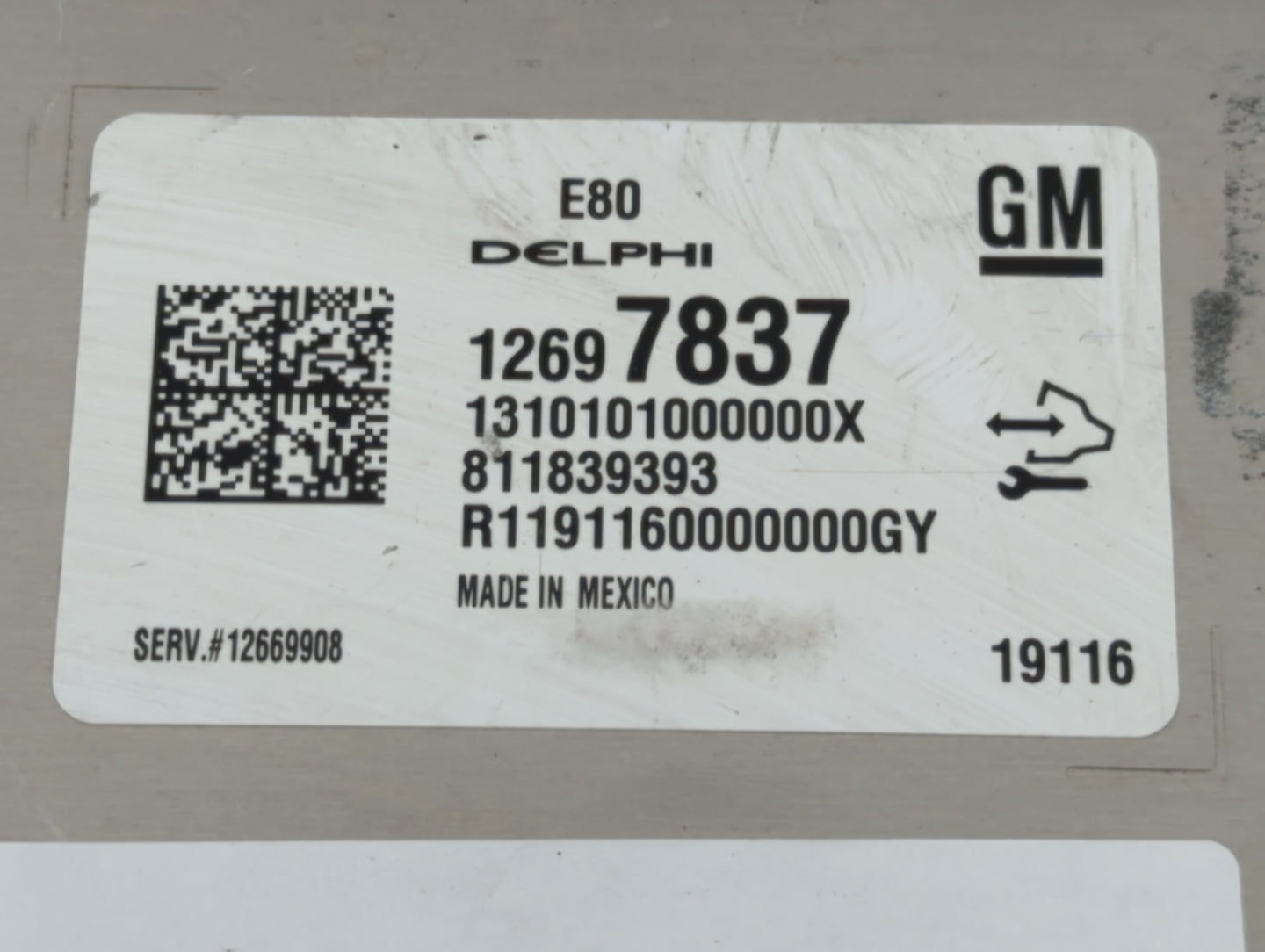 2018-2020 Chevrolet Equinox PCM Engine Control Computer ECU ECM PCU OEM P/N:12697837 Fits Fits 2017 2018 2019 2020 2021 2022