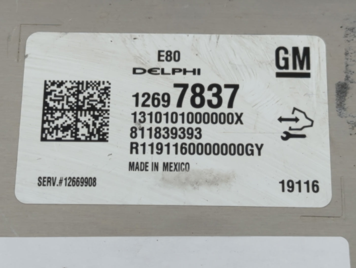 2018-2020 Chevrolet Equinox PCM Engine Control Computer ECU ECM PCU OEM P/N:12697837 Fits Fits 2017 2018 2019 2020 2021 2022