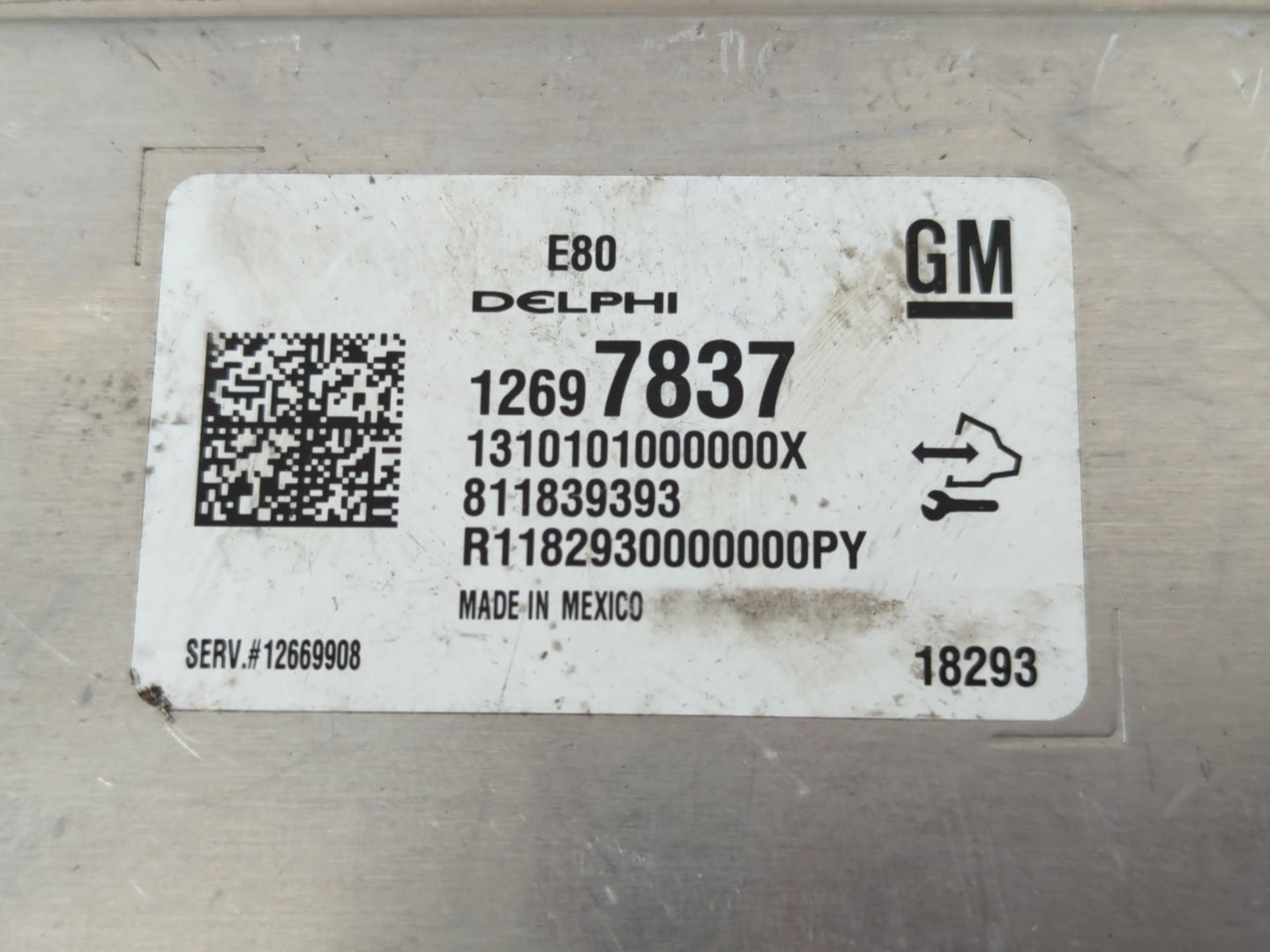 2018-2020 Chevrolet Equinox PCM Engine Control Computer ECU ECM PCU OEM P/N:12697837 Fits Fits 2017 2018 2019 2020 2021 2022