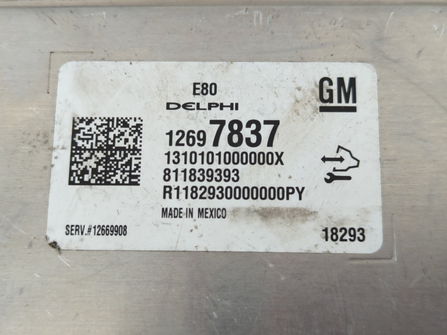 2018-2020 Chevrolet Equinox PCM Engine Control Computer ECU ECM PCU OEM P/N:12697837 Fits Fits 2017 2018 2019 2020 2021 2022