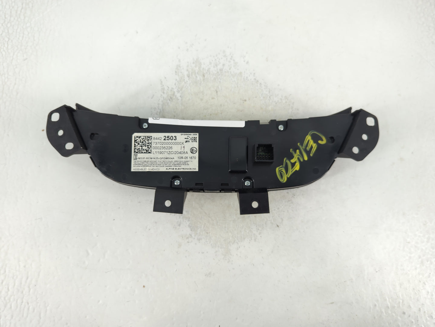 2019-2021 Chevrolet Equinox Climate Control Module Temperature AC/Heater Replacement P/N:84422503 Fits Fits 2019 2020 2021 O