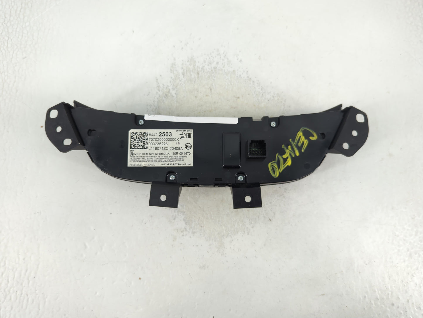 2019-2021 Chevrolet Equinox Climate Control Module Temperature AC/Heater Replacement P/N:84422503 Fits Fits 2019 2020 2021 O