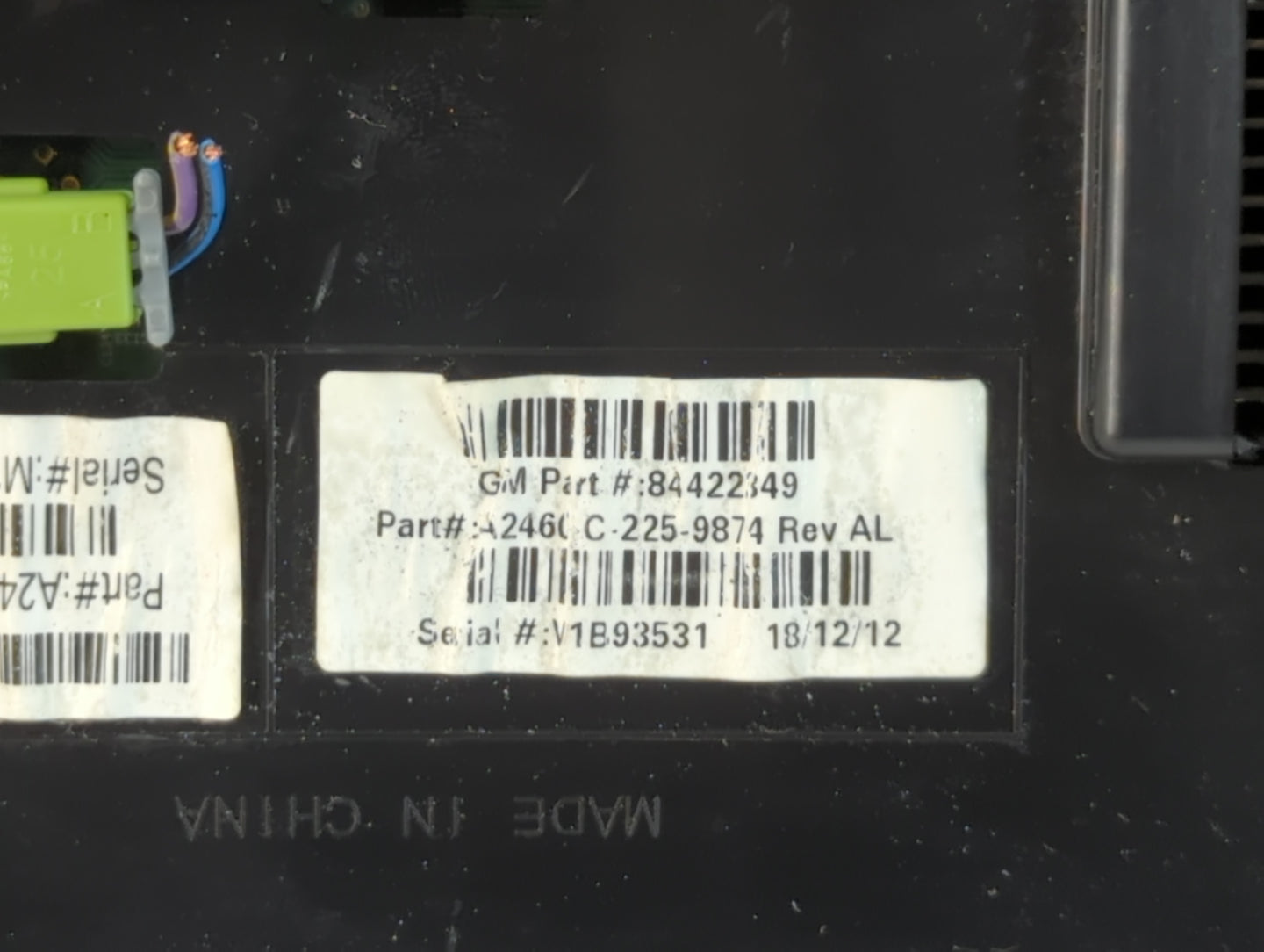 2018-2022 Chevrolet Equinox Overhead Roof Console 839078 - Oemusedautoparts1.com