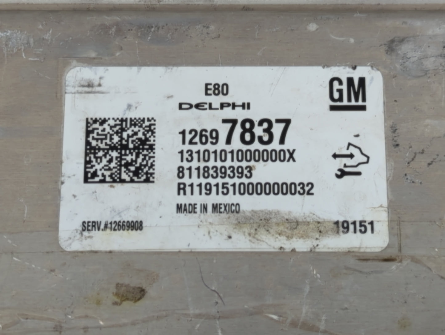 2018-2020 Chevrolet Equinox PCM Engine Control Computer ECU ECM PCU OEM P/N:12697837 Fits Fits 2017 2018 2019 2020 2021 2022