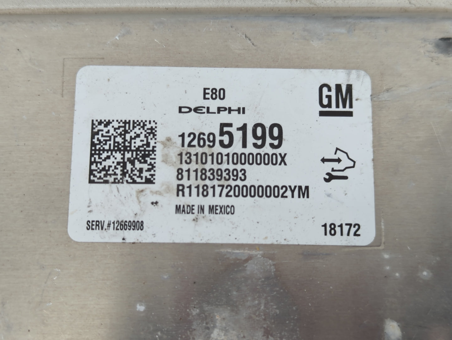 2018-2020 Chevrolet Equinox PCM Engine Control Computer ECU ECM PCU OEM P/N:12695199 Fits Fits 2017 2018 2019 2020 2021 2022