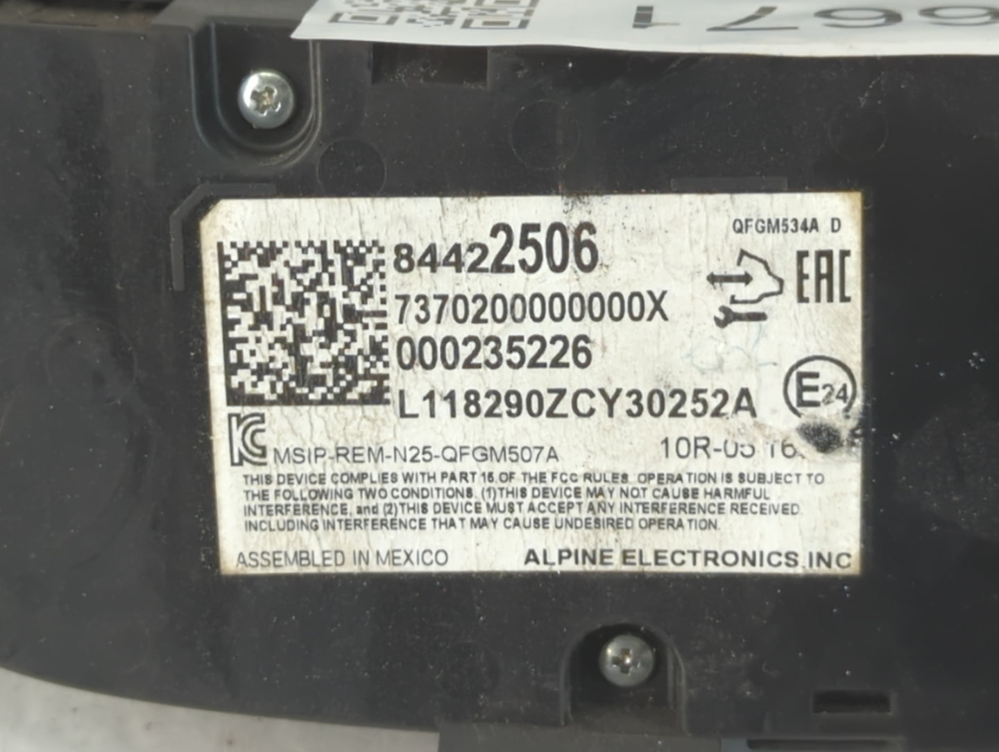 2019-2021 Chevrolet Equinox Climate Control Module Temperature AC/Heater Replacement P/N:84422506 Fits Fits 2019 2020 2021 O