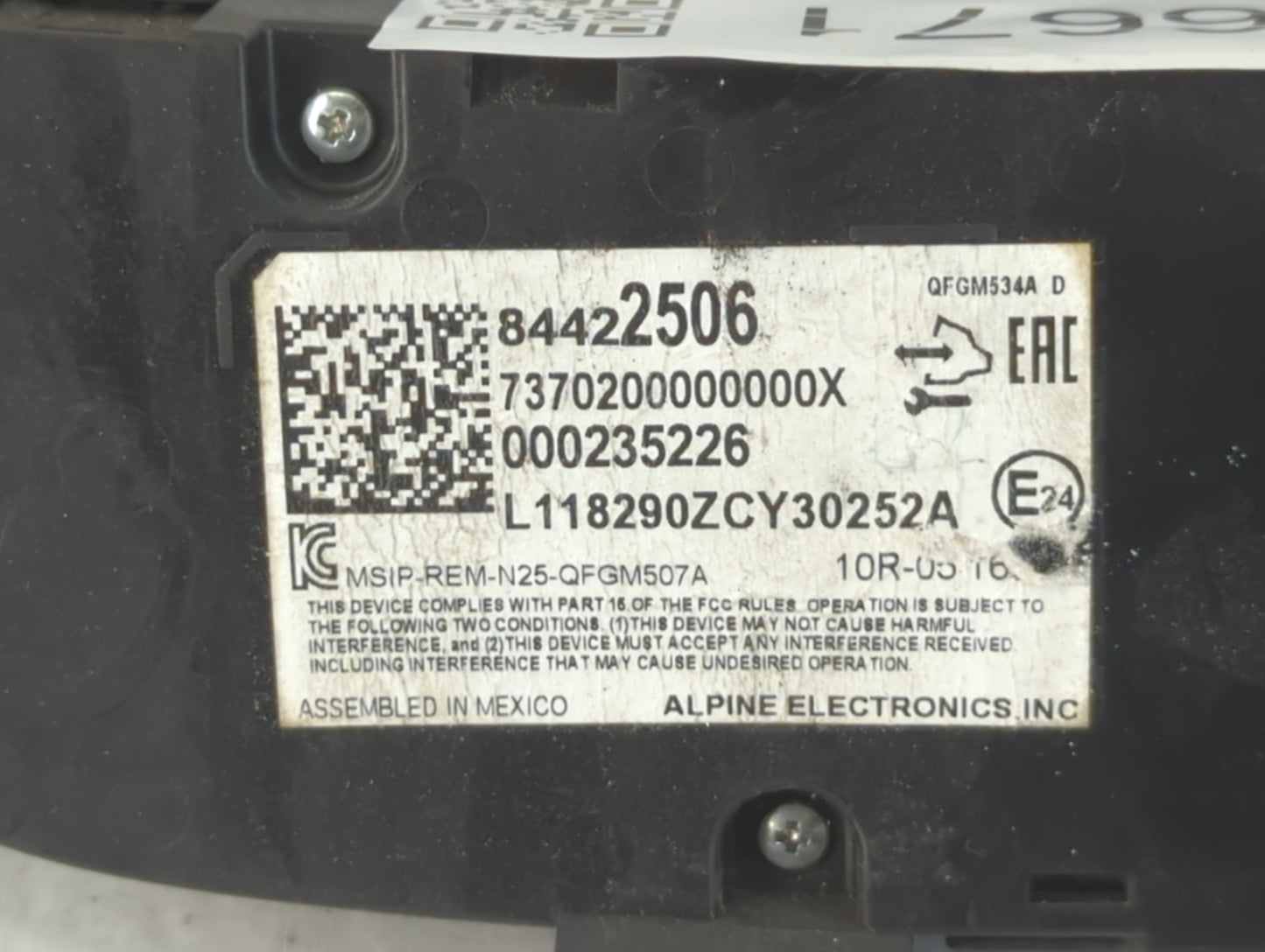 2019-2021 Chevrolet Equinox Climate Control Module Temperature AC/Heater Replacement P/N:84422506 Fits Fits 2019 2020 2021 O