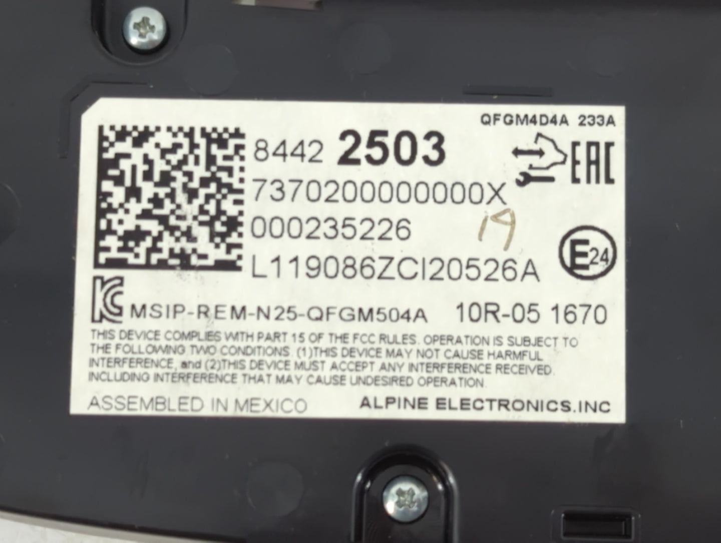 2019-2021 Chevrolet Equinox Climate Control Module Temperature AC/Heater Replacement P/N:84422503 Fits Fits 2019 2020 2021 O