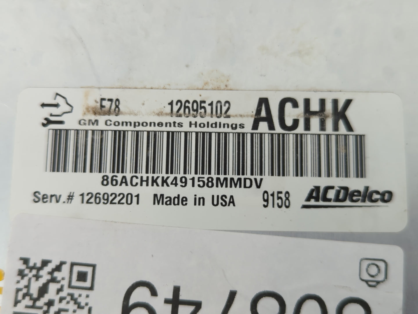 2017-2020 Chevrolet Express 2500 PCM Engine Control Computer ECU ECM PCU OEM P/N:12695102 Fits Fits 2017 2018 2019 2020 2021