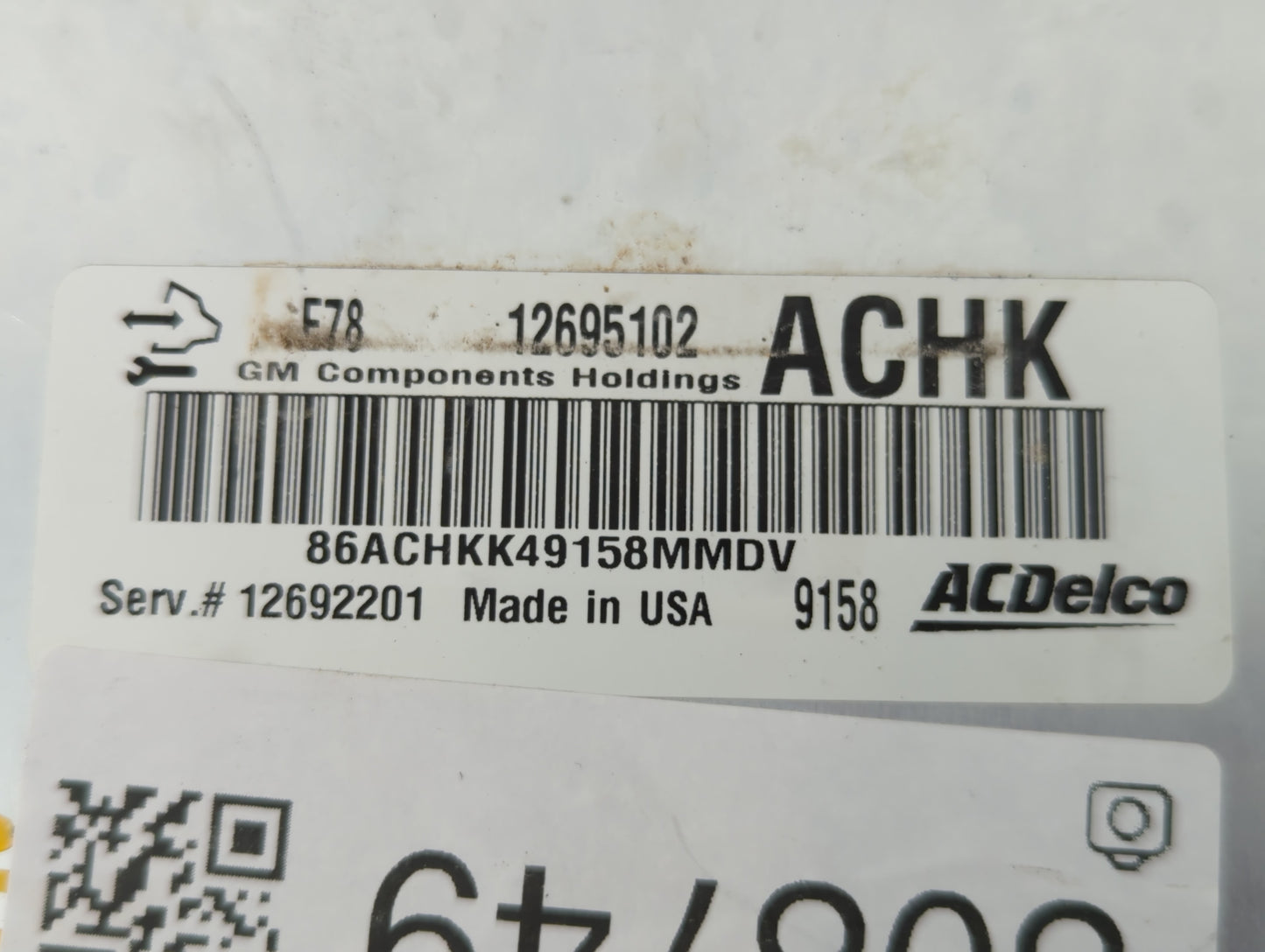 2017-2020 Chevrolet Express 2500 PCM Engine Control Computer ECU ECM PCU OEM P/N:12695102 Fits Fits 2017 2018 2019 2020 2021