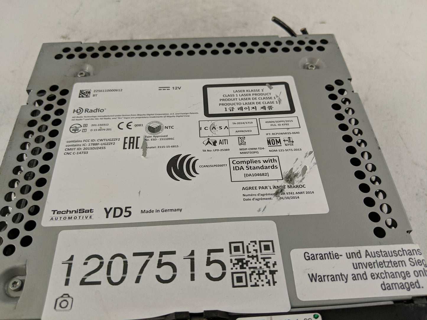 2015-2020 Chevrolet Impala Radio AM FM Cd Player Receiver Replacement Fits Fits 2015 2016 2017 2018 2019 2020 OEM Used Auto 