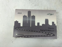 2019 Chevrolet Impala Owners Manual Book Guide P/N:84136724A 23295643D OEM Used Auto Parts - Oemusedautoparts1.com