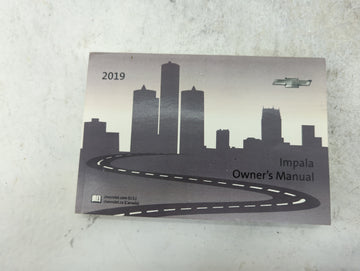 2019 Chevrolet Impala Owners Manual Book Guide P/N:84136724A 23295643D OEM Used Auto Parts - Oemusedautoparts1.com