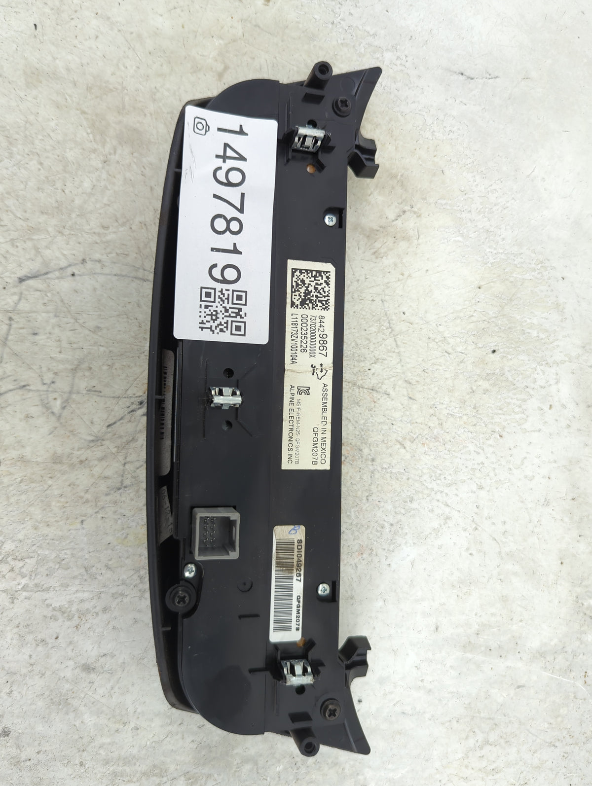 2014-2020 Chevrolet Impala Climate Control Module Temperature AC/Heater Replacement P/N:84429867 QFGM207B Fits OEM Used Auto
