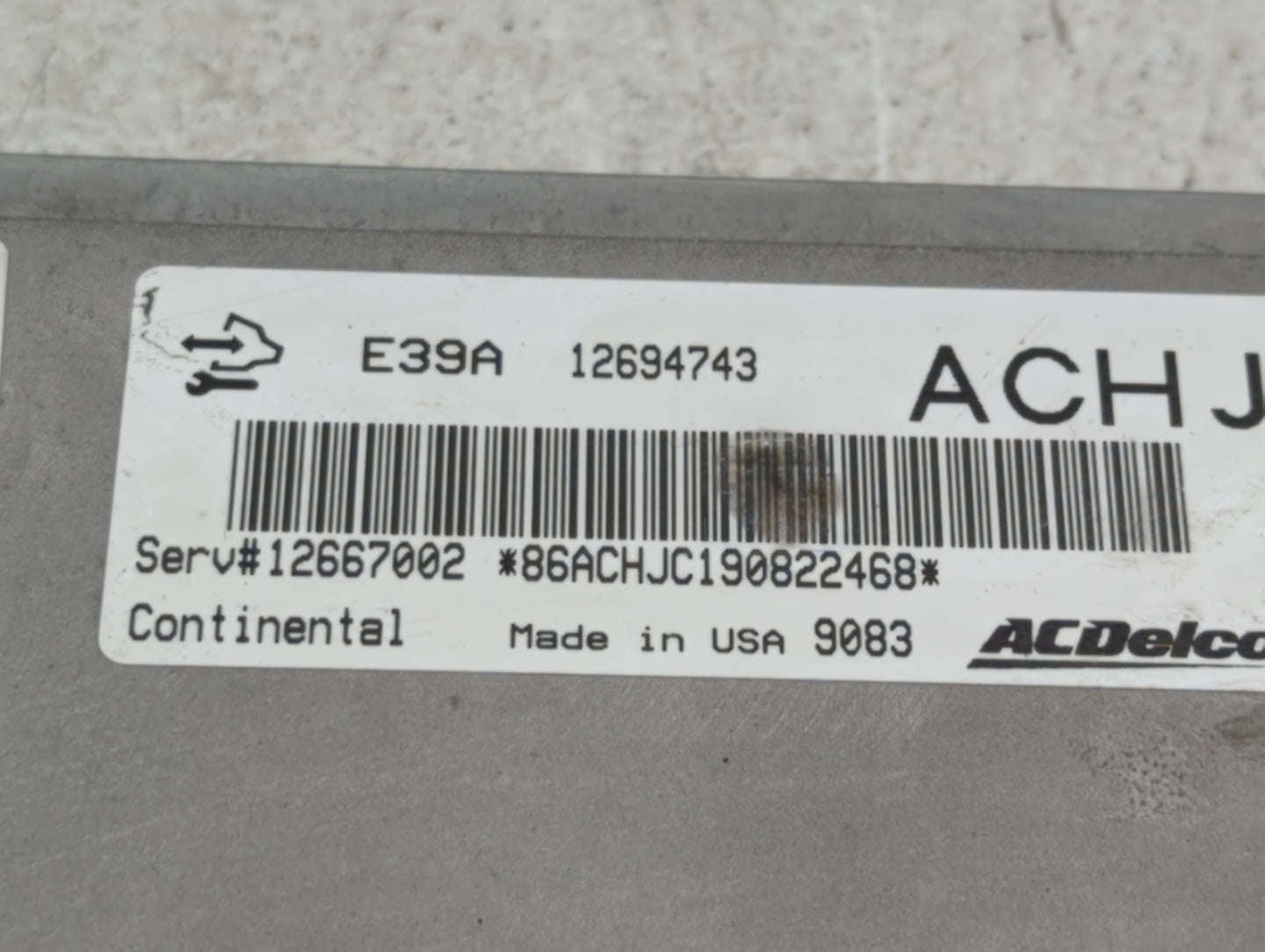 2017-2020 Chevrolet Impala PCM Engine Control Computer ECU ECM PCU OEM P/N:12694743 Fits Fits 2017 2018 2019 2020 OEM Used A