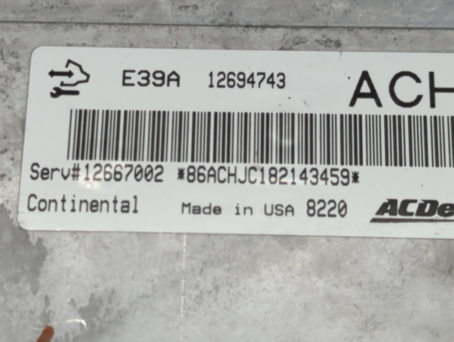 2017-2020 Chevrolet Impala PCM Engine Control Computer ECU ECM PCU OEM P/N:12694743 Fits Fits 2017 2018 2019 2020 OEM Used A