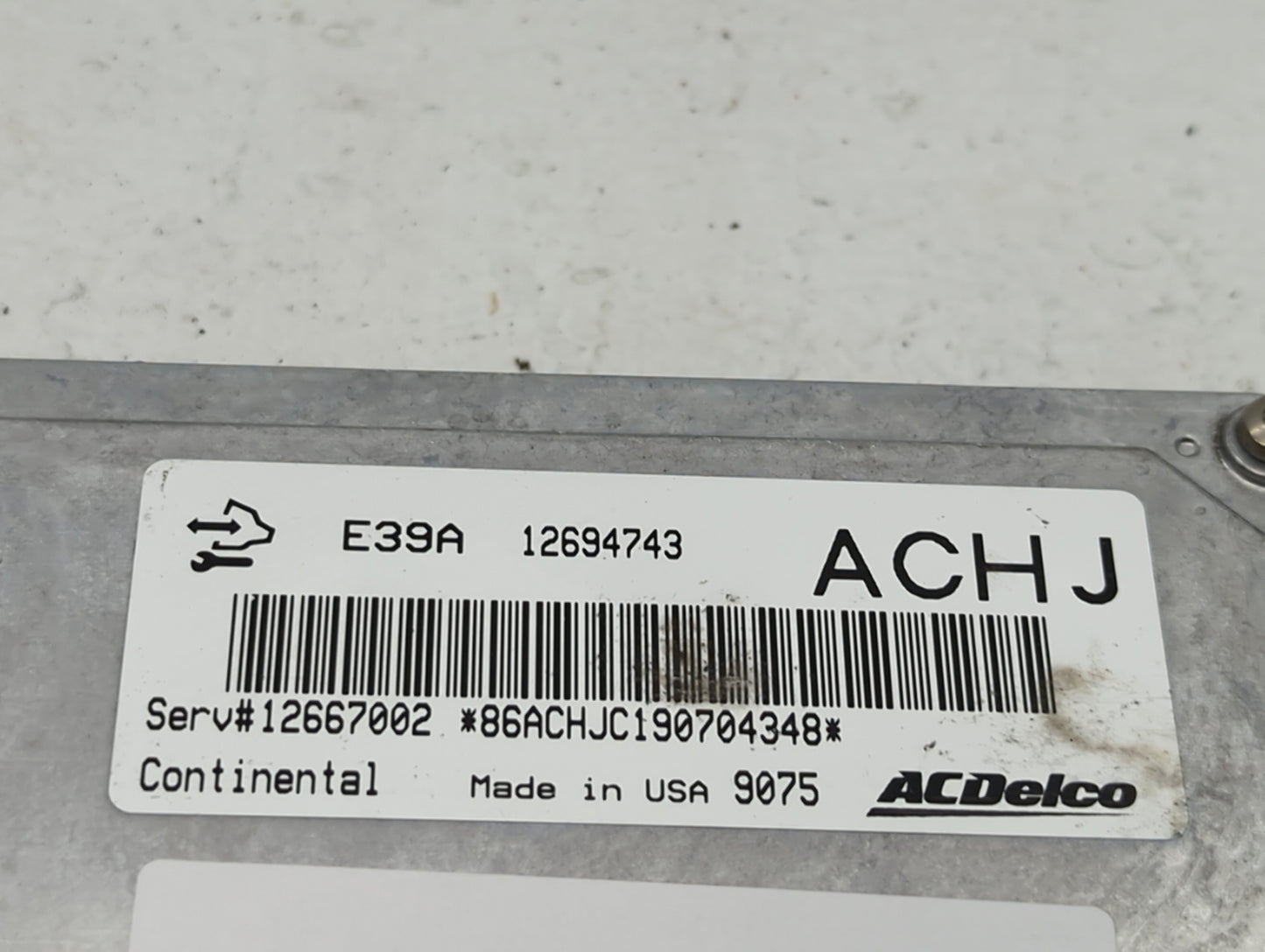 2017-2020 Chevrolet Impala PCM Engine Control Computer ECU ECM PCU OEM P/N:12667002 E39A 12694743 Fits Fits 2017 2018 2019 2