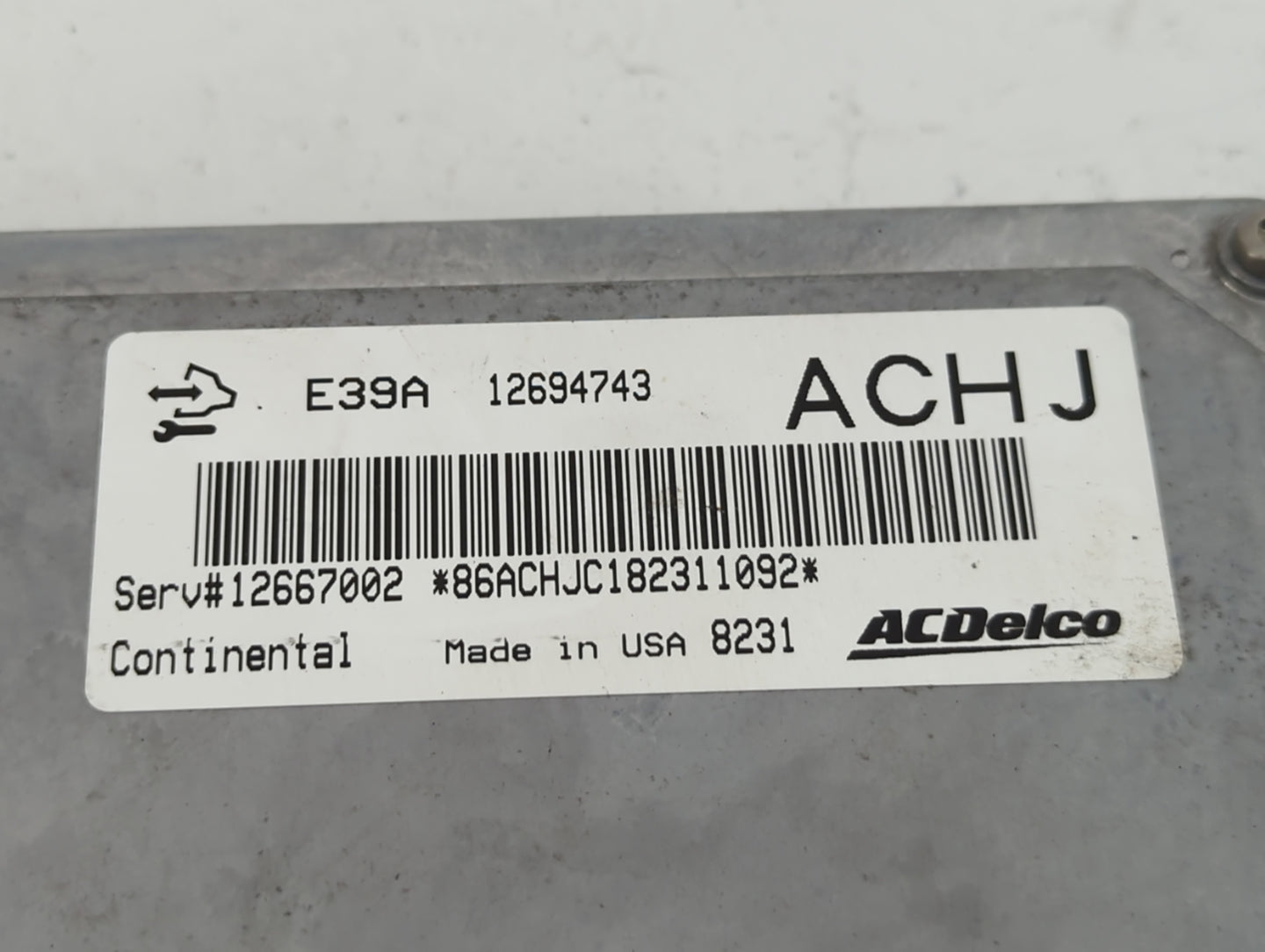 2017-2020 Chevrolet Impala PCM Engine Control Computer ECU ECM PCU OEM P/N:12694743 12667002 Fits Fits 2017 2018 2019 2020 O