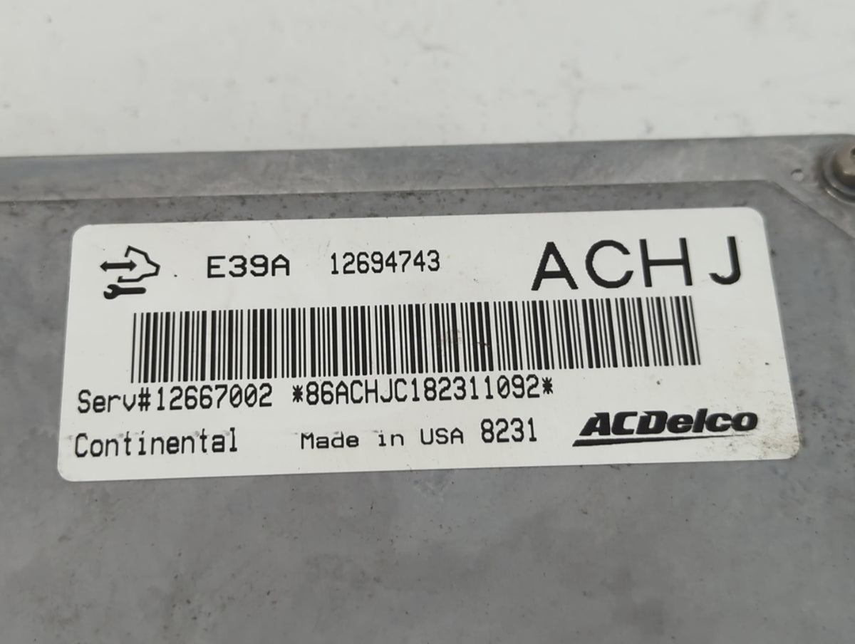 2017-2020 Chevrolet Impala PCM Engine Control Computer ECU ECM PCU OEM P/N:12694743 12667002 Fits 2017 2018 2019 2020 OEM Us